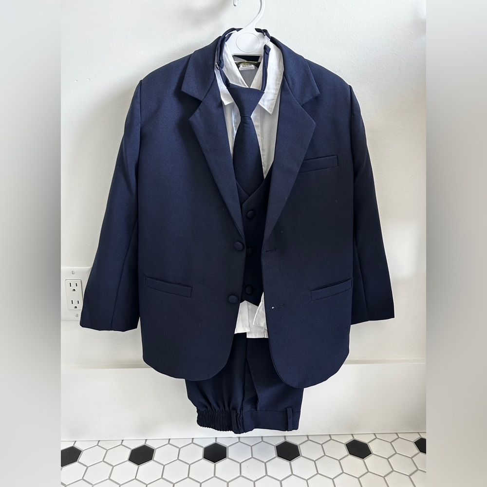 RAFAEL Deep Blue Boy’s Suit Set